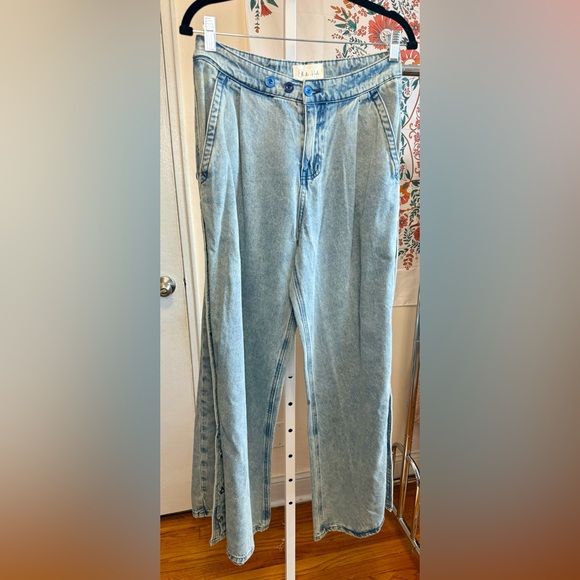 Oli & Hali Light Blue Wide Leg Pants - Picture 3 of 6
